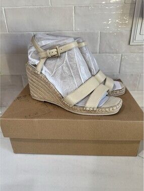 Vince Gwen Women's Espadrille Wedge Sandals Moonlight Size 8.5 NWT